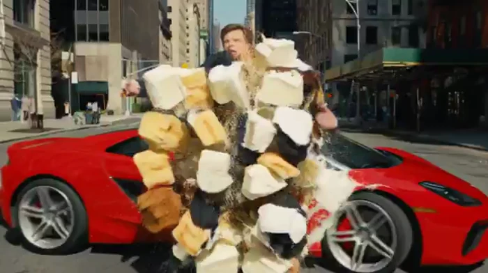Human Cakes Collide on a Manhattan Street