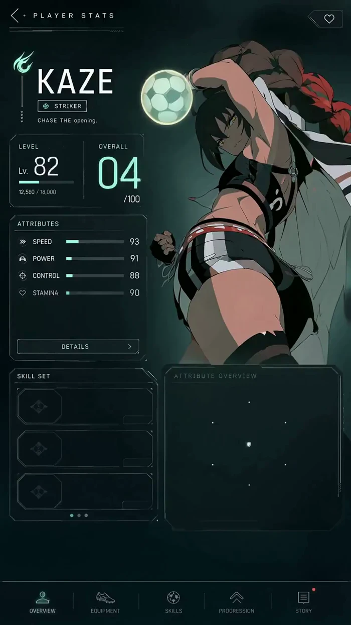 Kaze’s Player Stats Screen Powers Up