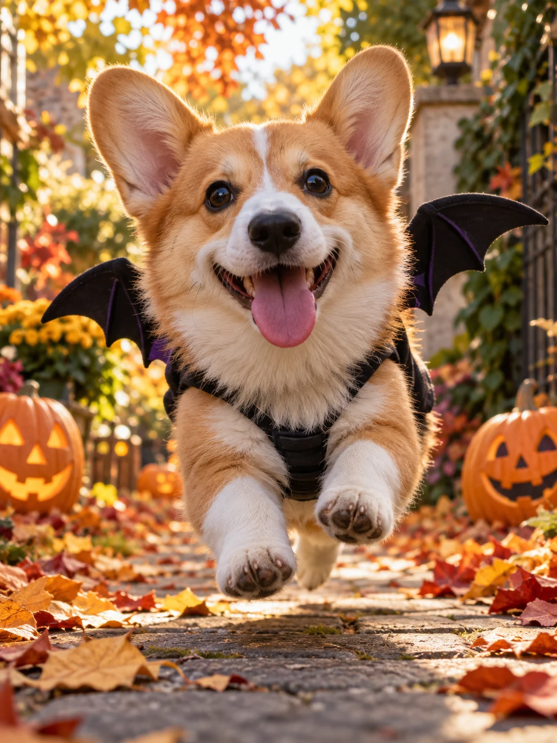 Fledermaus-Corgi bereit zum Start