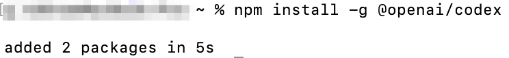 Codex CLI 설치