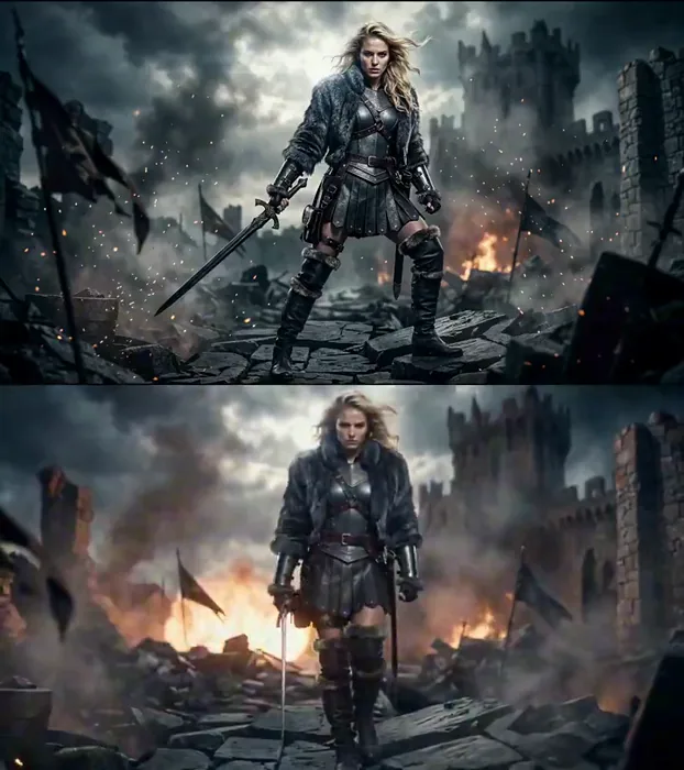 Impossible warrior fashion editorial