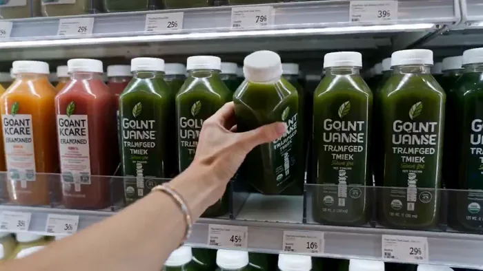 Organic grocery UGC shopping vlog