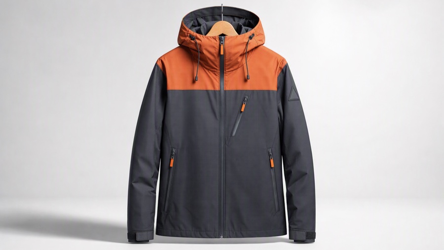 Hardshell jacket haul with an on-camera presenter, after the frame-locked product was put on a body · Primeiro fotograma · 首帧