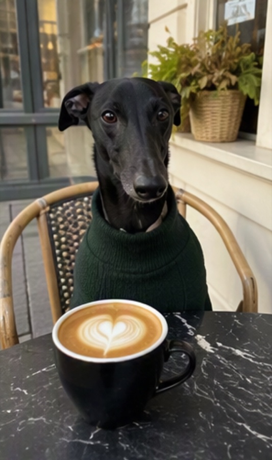 Dog cafe vlog, one-click assembly · Imagem de referência · img 048