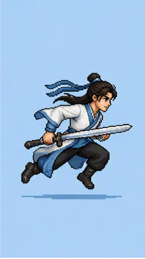 Pixel wuxia vertical short · Fotograma-chave · image5