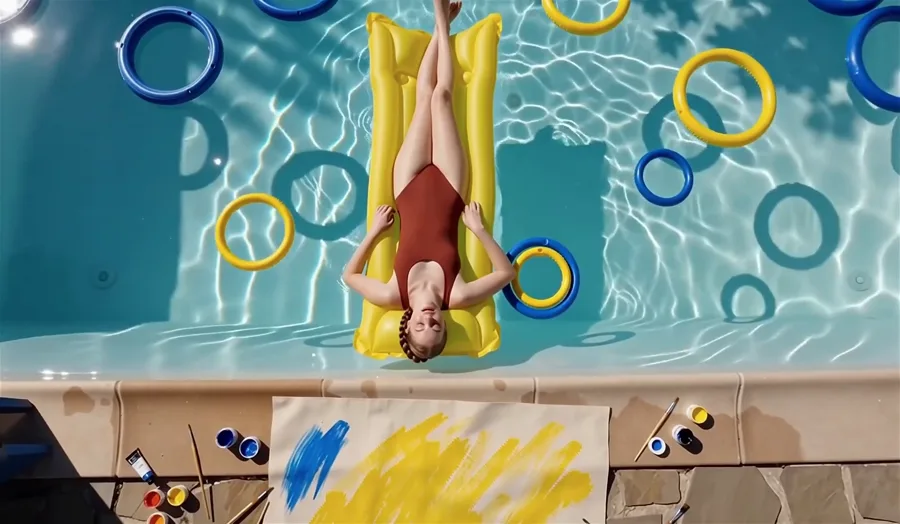 Edit — Clear the Pool Clutter · Eingabevideo · 编辑前视频